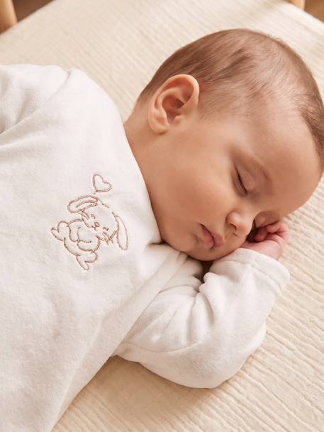 Gigoteuse velours maternité écru 2 - vertbaudet enfant 