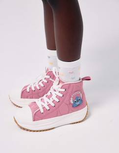 Chaussures-Baskets montantes matelassées avec imprimé stitch