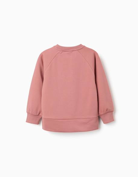 Sweat avec imprimé en relief arts Blanc+Bleu foncé+Rose 9 - vertbaudet enfant 