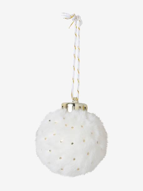 Lot de 10 boules sapin fausse fourrure beige 6 - vertbaudet enfant 