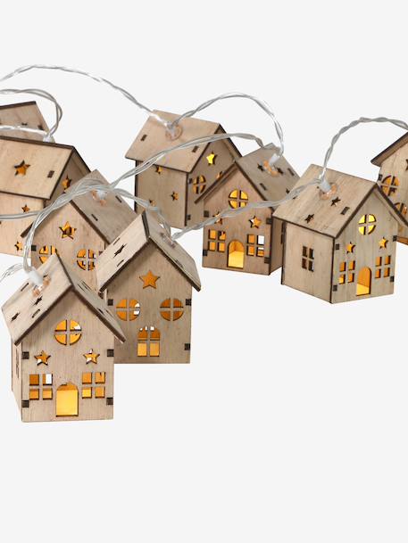 Guirlande lumineuse maisons beige 3 - vertbaudet enfant 