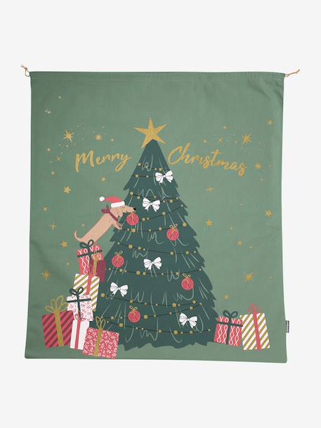 Sac hotte de Noël sapin vert 3 - vertbaudet enfant 