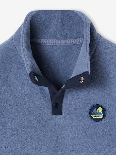 Sweat polaire garçon manches longues bleu+vert 6 - vertbaudet enfant 