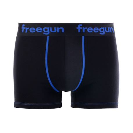 Lot de 9 boxers  en coton uni Noir/gris/bleu/blanc/rouge 5 - vertbaudet enfant 