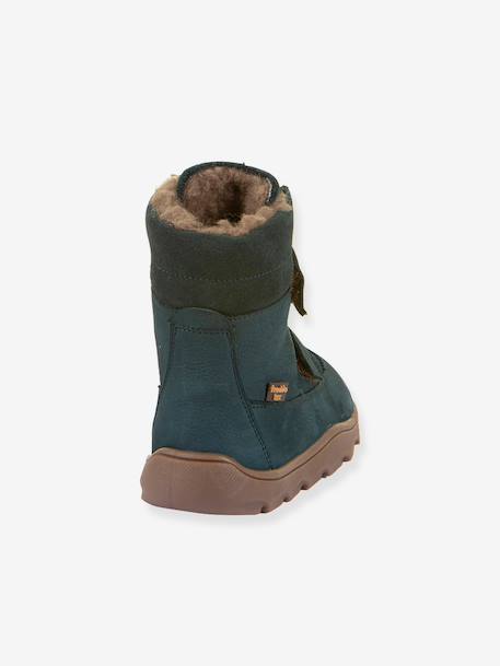 Bottes pieds nus pour enfants ZERU TEX WINTER BAREFOOT Froddo bleu foncé+bleu pétrole+rose doré 9 - vertbaudet enfant 
