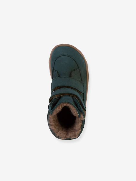 Bottes pieds nus pour enfants ZERU TEX WINTER BAREFOOT Froddo bleu foncé+bleu pétrole+rose doré 10 - vertbaudet enfant 