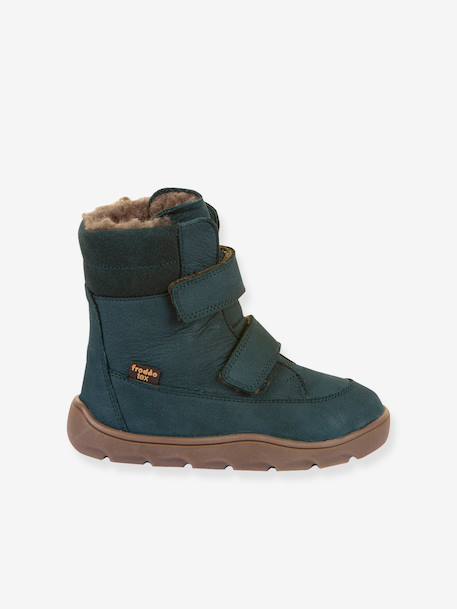 Bottes pieds nus pour enfants ZERU TEX WINTER BAREFOOT Froddo bleu foncé+bleu pétrole+rose doré 8 - vertbaudet enfant 