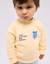 Sweat en coton avec ours et lettres imprimés Bleu+Jaune 5 - vertbaudet enfant 