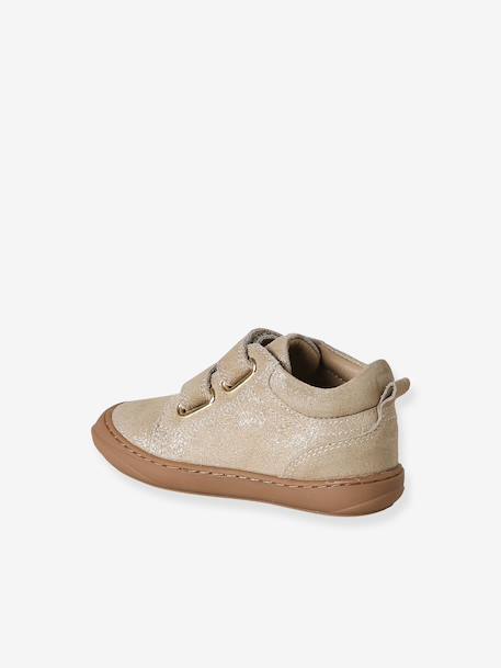Chaussures premiers pas bébé scratch beige imprimé+bleu imprimé+bronze+jaune d'or+lot rose+mauve+or+rose+rose imprimé+rose poudré+turquoise+vert imprimé+vieux rose 22 - vertbaudet enfant 