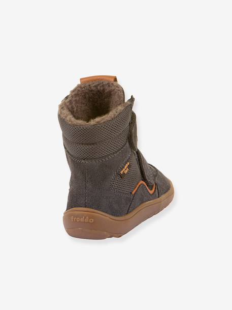 Bottes d'hiver pieds nus enfants BAREFOOT TEX WINTER Froddo bleu nuit+bordeaux+gris ardoise+noir+olive 15 - vertbaudet enfant 