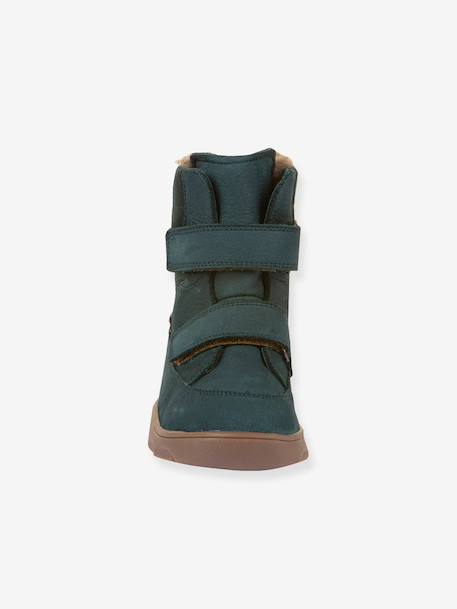 Bottes pieds nus pour enfants ZERU TEX WINTER BAREFOOT Froddo bleu foncé+bleu pétrole+rose doré 12 - vertbaudet enfant 