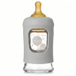 Puériculture-Repas-Biberonnerie-Biberon en verre avec housse de protection - 250 ml