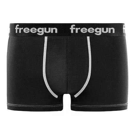 Lot de 6 boxers  en coton uni Noir 2 - vertbaudet enfant 
