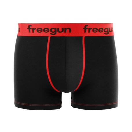 Lot de 9 boxers  en coton uni Noir/gris/bleu/blanc/rouge 4 - vertbaudet enfant 