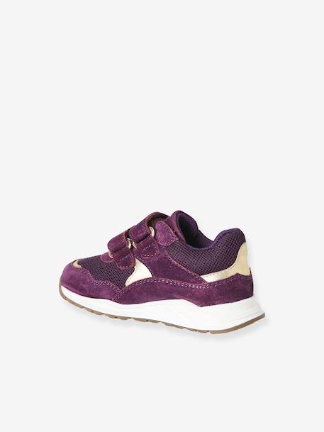 Baskets bébé fille cuir à scratchs prune 3 - vertbaudet enfant 