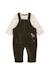 Ensemble salopette + haut bébé garçon Kaki 3 - vertbaudet enfant 