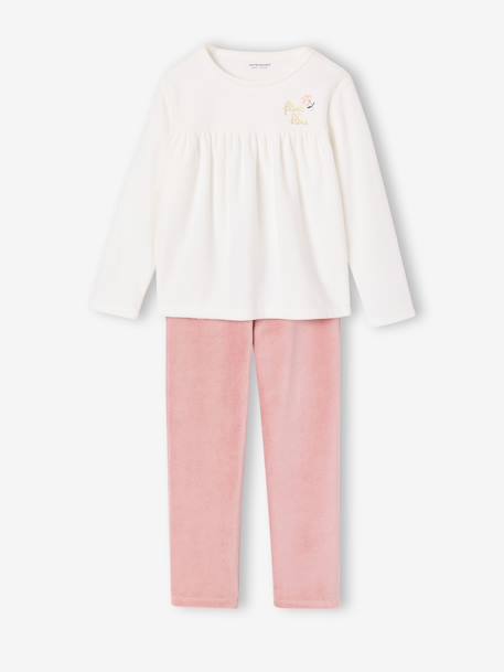 Lot de 2 pyjamas fille vieux rose 2 - vertbaudet enfant 