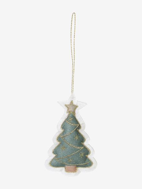 Lot de 10 décorations de sapin en feutrine rouge 8 - vertbaudet enfant 