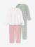 Lot de 2 pyjamas fille vieux rose 1 - vertbaudet enfant 