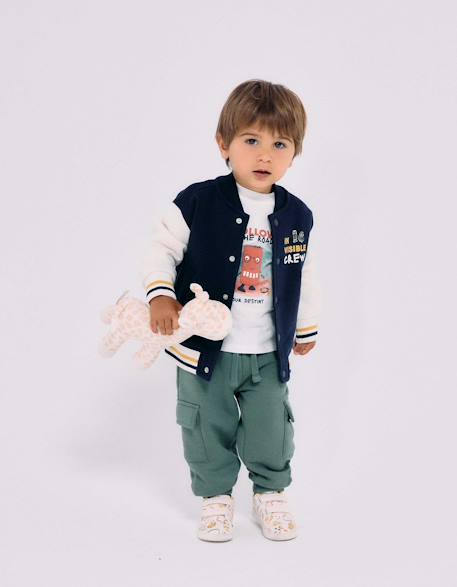Bébé-Blouson bomber en coton peigné avec imprimé