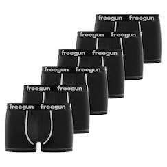 -Lot de 6 boxers  en coton uni