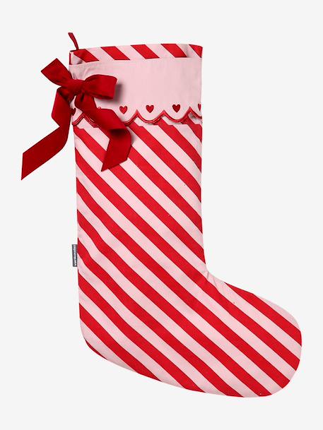 Chaussette rayée à feston rouge 2 - vertbaudet enfant 