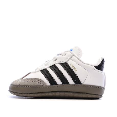 Baskets samba bébé à lacets élastiques Blanc 1 - vertbaudet enfant 