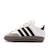 Baskets samba bébé à lacets élastiques Blanc 1 - vertbaudet enfant 