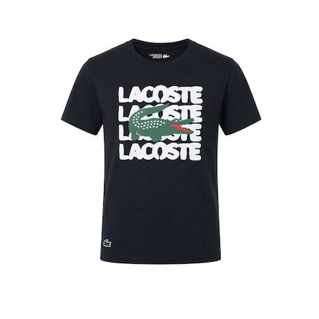 Tee-shirt garçon en coton Bleu marine, blanc+Gris, noir+Noir, blanc 9 - vertbaudet enfant 