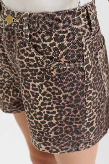 Short en jeans leo Beige 6 - vertbaudet enfant 