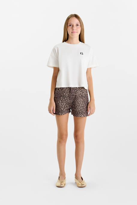 Short en jeans leo Beige 2 - vertbaudet enfant 