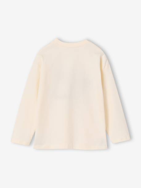 T-shirt manches longues garçon écru 2 - vertbaudet enfant 