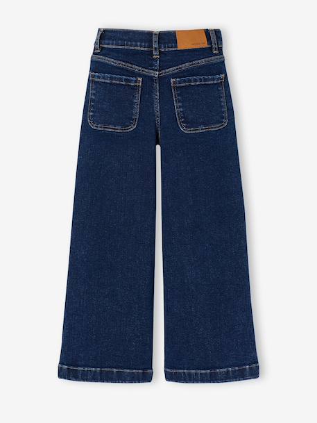 Jean large fille bleu foncé 5 - vertbaudet enfant 