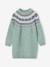 Robe fille manches longues camel+rose poudré+vert sauge 7 - vertbaudet enfant 