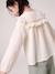 Chemise manches longues fille bleu ardoise+rose poudré+vanille 20 - vertbaudet enfant 