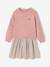 Robe 2 en 1 manches longues fille prune+rose poudré 5 - vertbaudet enfant 