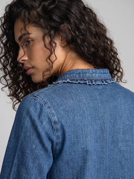 Chemise grossesse et allaitement bleu moyen 5 - vertbaudet enfant 