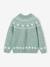 Pull fille manches longues col rond rose pâle+vert sauge 5 - vertbaudet enfant 