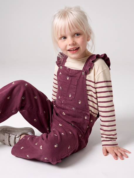 Fille-T-shirt, sous-pull-Tee-shirt marinière fille manches longues 