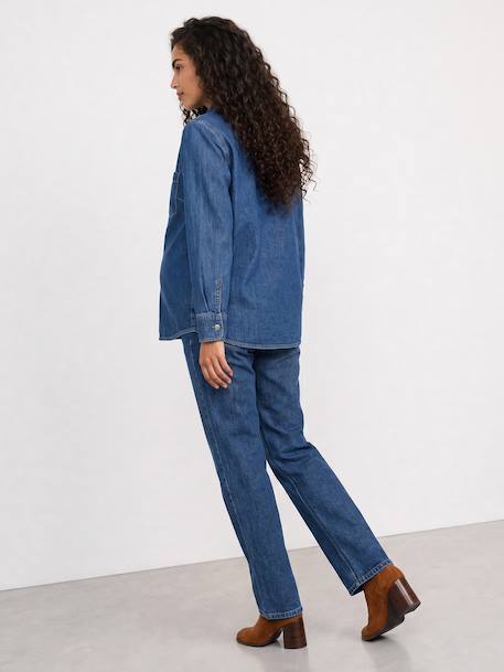 Chemise grossesse et allaitement bleu moyen 4 - vertbaudet enfant 