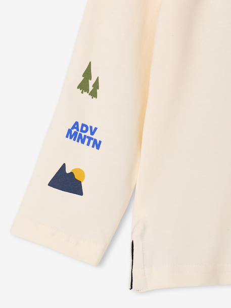 T-shirt manches longues garçon écru 4 - vertbaudet enfant 