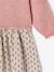 Robe 2 en 1 manches longues fille prune+rose poudré 8 - vertbaudet enfant 