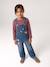Salopette fille large en denim bleu moyen+denim black+denim gris+stone 3 - vertbaudet enfant 