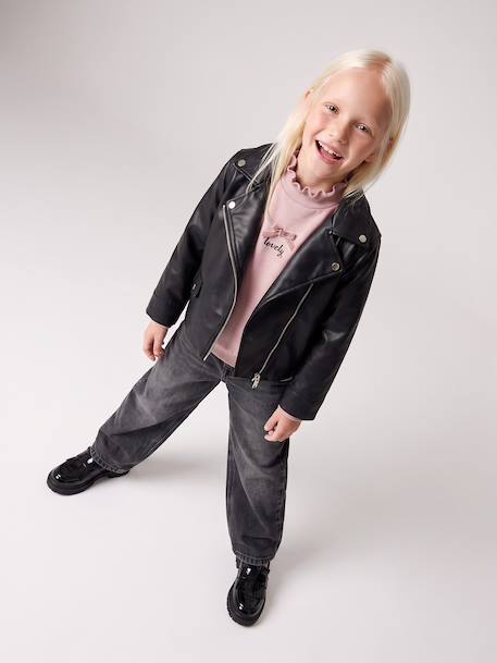 Veste perfecto fille noir 5 - vertbaudet enfant 
