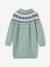 Robe fille manches longues camel+rose poudré+vert sauge 8 - vertbaudet enfant 