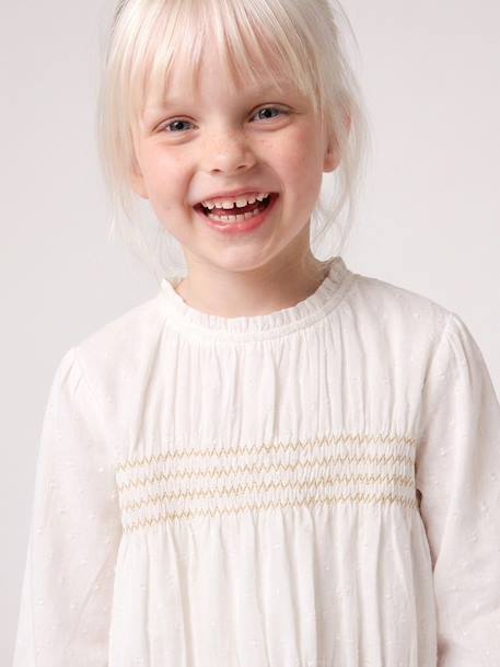 Fille-Chemise, blouse, tunique-Blouse manches longues fille