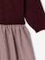Robe 2 en 1 manches longues fille prune+rose poudré 4 - vertbaudet enfant 
