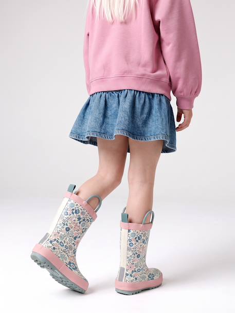 Jupe denim fille volantée bleu jean 7 - vertbaudet enfant 