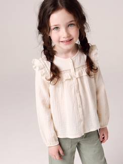 -Chemise manches longues fille