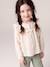 Chemise manches longues fille bleu ardoise+rose poudré+vanille 14 - vertbaudet enfant 